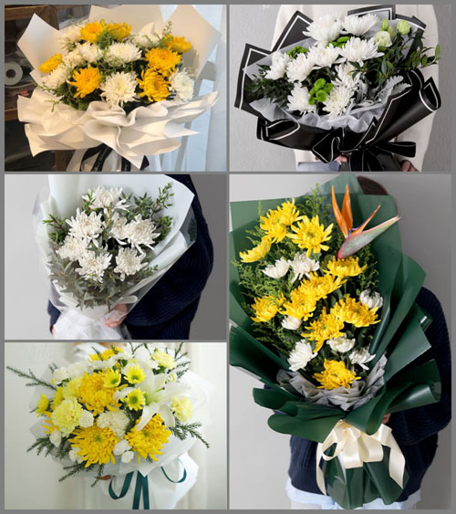 福建漳州龙海市九湖镇白事花束代送